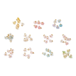 (52) Непрозрачная лаванда 11шт. акриловые цветочные подвески, разноцветные, 6x5.5~6 мм, отверстие : 1.8 мм