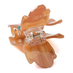 Squirrel Animal PVC Plastic Claw Hair Clips, with Steel Findings, Hair Accessories for Girls, Squirrel, 63x49.5x65mm