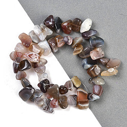 (946FM) Цитрин матовый с зеленой подкладкой Природные Ботсвана агат самородки бусы пряди, 7.5~11.5x9~13x4~6.5 мм, отверстие : 0.8~1 мм, около 62~68 шт / нитка, 14.96~15.55'' (38~39.5 см)