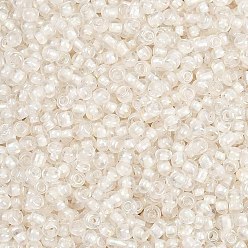 (404) Непрозрачное AB Кислое яблоко 12/0 стакан бисер, trans.inside цветами радуги круглая, цветочный белый, 2 мм, о 30000 шт / фунт