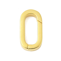 Золотой 925 пружинные кольца из стерлингового серебра, прямоугольные, золотые, 14.5x7.5x2.5 мм