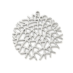 Нержавеющая Сталь Цвет 304 подвески из нержавеющей стали, прелести снежинки, цвет нержавеющей стали, 30x29.5x1 мм, отверстие : 1 мм
