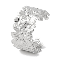 Нержавеющая Сталь Цвет Цветок 304 браслеты из нержавеющей стали для женщин, цвет нержавеющей стали, внутренний диаметр: 1-7/8x2-1/4 дюйм (4.8x5.8 см)