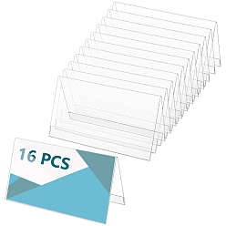 Прозрачный Подставка для таблички с именем питомца, держатель для карт на столе для встреч, банкетов, ресторанов, отелей, прозрачные, 180x73x98 мм