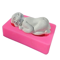 Human Силиконовые формы, формы помады, формы для литья смолы, для шоколада, конфеты, изготовление изделий из уф-смолы и эпоксидной смолы, розовые, человек, 105x65x28 мм