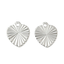 Сердце Латунь прелести, без никеля , Реальная платина, , сердце, 10x9x0.5 мм, отверстие : 1 мм