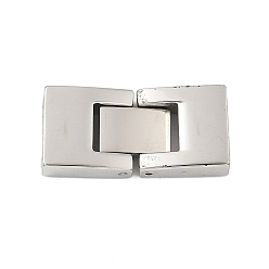 Нержавеющая Сталь Цвет 304 сгиб из нержавеющей стали, прямоугольные, цвет нержавеющей стали, 27x12.5x6 мм