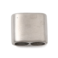 Нержавеющая Сталь Цвет 304 распорные втулки из нержавеющей стали, прямоугольные, для изготовления кожаных браслетов, не тускнеет, цвет нержавеющей стали, 9x10.5x5.5 мм, отверстие : 4 мм