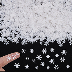 (52) Непрозрачная лаванда Пластиковые кабошоны, снежинка, для поделок ремесел, Аксессуары для орнаментов, разноцветные, 7x6.5x0.2 мм, около 1080 шт / упаковка, 2 мешки