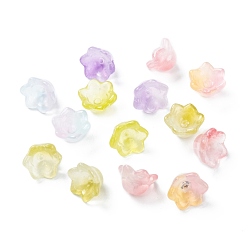 Mixed Color Electroplate Glass Beads, Flores Convallariae, Mixed Color, 10x11x6.5mm, Hole: 1.2mm