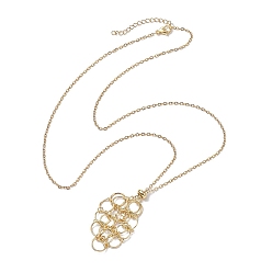 Golden 304 Stainless Steel Cable Chains Necklaces, Pendant Necklaces, Golden, 23.62 inch(60cm)