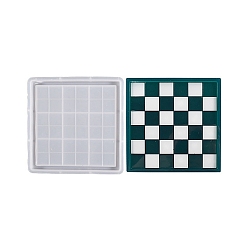 Квадрат Силиконовые формы для подставок своими руками, формы для литья смолы, для уф-смолы, изготовление ювелирных изделий из эпоксидной смолы, шотландка шаблон, квадратный, 150x150x12 мм, внутренний диаметр: 136x136 мм