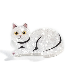 Светло-серый Заколки для волос из ПВХ в форме кошачьих когтей, для девочек и женщин с густыми волосами, светло-серый, 43x81x44 мм