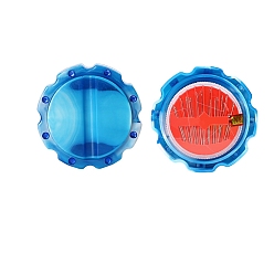 Озёрно--синий Наборы пластиковых контейнеров для игл, с различными стальными иглами, магнитный органайзер для инструментов, Плут синий, 74 мм