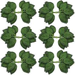 Зеленый Украшение из пвх для украшения дома партии, лист розы, зелёные, 200x115 мм