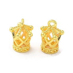 Golden Rack Plating Brass Pave Clear Cubic Zirconia Pendants, Lead Free, Long-Lasting Plated, Clothes, Golden, 17x12x8mm, Hole: 2.5mm