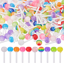 (52) Непрозрачная лаванда 150 шт. смолы 3 d леденцовые аксессуары для дизайна ногтей, разноцветные, 15.5x6 мм