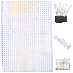 Polka Dot Упаковка букета из прямоугольной бумаги, украшение подарочной упаковочной бумаги, узор в горошек, 500x679 мм