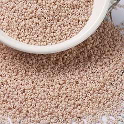 (RR2023) Матовые Непрозрачные Румяна Миюки круглые бусины рокайль, японский бисер, 15/0, (rr 2023) матовый непрозрачный румянец, 1.5 мм, Отверстие : 0.7 мм , около 27777 шт / 50 г