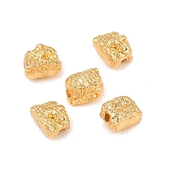 Настоящее золото 18K Латунные бусины, , самородки, реальный 18 k позолоченный, 7x5x4.5 мм, отверстие : 1.4 мм