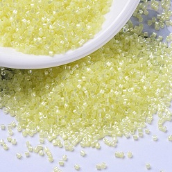 (DB1873) Окрашенный Цитрон AB с Шелковым Внутри Бусины miyuki delica, цилиндр, японский бисер, 11/0, (дБ 1873) шелк внутри окрашенного цитрона аб, 1.3x1.6 мм, отверстия: 0.8 мм, около 10000 шт / мешок, 50 г / мешок