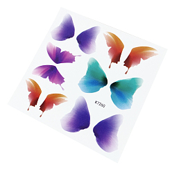 Farbig Körperkunst Tattoos, temporäre Tattoos Papier Aufkleber, Schmetterling, Farbig, 10x10 cm