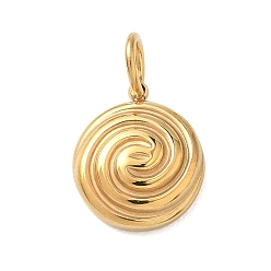 Плоский Круглый 304 прелести нержавеющей стали, серия морских животных, золотые, плоско-круглые, 14.5x12.5x4 мм, отверстие : 3.5 мм