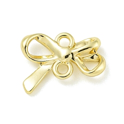 Bowknot Прелести соединителя сплава, золотые, бантом, 11x15.5x3 мм, отверстие : 1.7 мм
