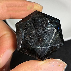 Star of David Статуэтки из натурального астрофиллита для украшения рабочего стола в домашнем офисе, звезда Давида, 28x28x10 мм