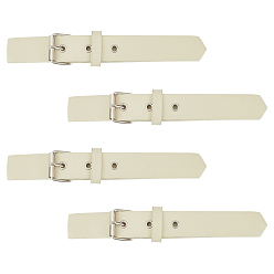 Бежевый Пряжки из искусственной кожи, с обнаружением сплава и железа, бежевые, 200~205 мм