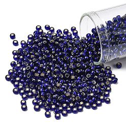 (28D) Dark Cobalt Тохо 8/0 круглые бусины, японский бисер, (28 г) темный кобальт, 3 мм, отверстие : 1 мм, Около 222 шт / 10 г