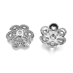 Черный Цвет Металла Причудливые бусины из сплава в тибетском стиле, 6-лепесток, без кадмия, без никеля и без свинца, металлический черный , 12.5x12.5x4 мм, отверстие : 1.5 мм, Около 2640 шт / 1000 г