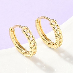 Настоящее золото 18K Полые квадратные латунные серьги-кольца, стойки покрытие, без свинца и без кадмия, долговечный, реальный 18 k позолоченный, 16x3 мм