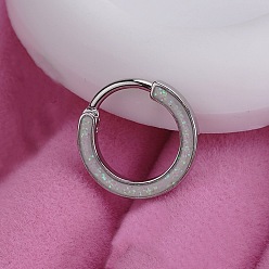 Нержавеющая Сталь Цвет 316l Кольца для носа из нержавеющей стали, цвет нержавеющей стали, 8 мм, штифты : 1.2 мм