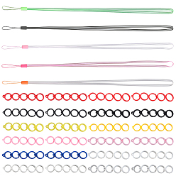(52) Непрозрачная лаванда 5шт. 5 цвета резиновые ремешки, с пластиковой фурнитурой и силиконовой подвеской в стиле 12, разноцветные