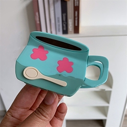 Темно-бирюзовый Заколки для волос с когтями из ацетата целлюлозы (смола), чашка, аксессуары для волос для женщин и девочек, темные бирюзовый, 95x55 мм