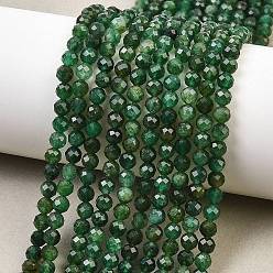 Fuchsite Бусины из натурального фуксита, граненые, круглые, 4 мм, отверстие : 0.9 мм, около 92 шт / нитка, 15.16'' (38.5 см)