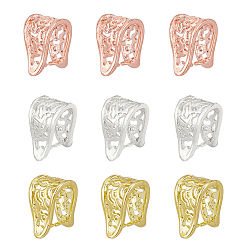 (52) Непрозрачная лаванда 30шт. 3 цвета латунные зажимные скобы, застегнуть поручни для изготовления кулона, разноцветные, 13x9x12 мм, отверстие : 6x10 мм, штифты : 0.8 мм, 10 шт / цвет