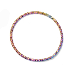 Rainbow Color 304 нержавеющей стали связывающий кольца, , круглые кольца, Радуга цветов, 24~25x1 мм, внутренний диаметр: 22~23 мм