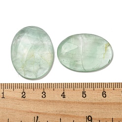 Fluorite Natural Green Fluorite Cabochons, Oval, 30x21.5~22x5~8.5mm