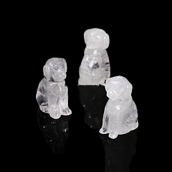 Хрусталь Природный кварц украшения кристалл дисплей, украшение домашнего офиса, собака, 55 мм