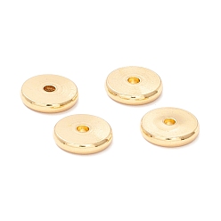 Настоящее золото 18K 202 из нержавеющей стали бусы, Диск / плоские круглые, реальный 18 k позолоченный, 10x2 мм, отверстие : 2 мм
