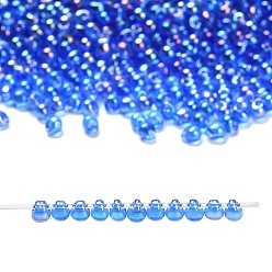 (DP261) Transparent Sapphire AB Миюки 3.4мм капельные бусины, японский бисер, прозрачные цвета AB, (dp261) прозрачный сапфир ab, 3.4x3 мм, отверстие : 0.65 мм, Около 180 шт / 10 г
