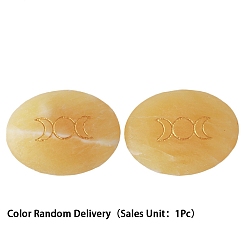 Топаз Нефрит Натуральный топаз-нефрит, лечебные камни, круглые камни, карманные пальмовые камни для балансировки рейки, 43x33 мм