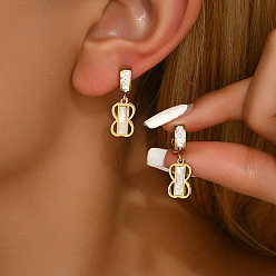 Белый 201 романтические серьги-кольца в форме восьмерки из нержавеющей стали, золотые, белые, 24x8 мм