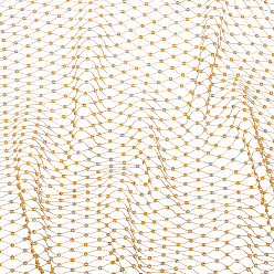 Золотистый Сетчатая ткань со стразами, аксессуары для одежды для свадебного платья, золотые, 125x2.5 мм, 4 ярдов/шт.