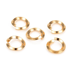 Золотой 304 из нержавеющей стали открыты кольца прыжок, круглые, золотые, 10 датчик, 14x2.6 мм, внутренний диаметр: 8.8 мм