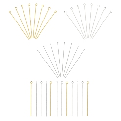 (52) Непрозрачная лаванда 900 шт. 3 стиль 304 штифты с плоской головкой из нержавеющей стали, железный штифт, разноцветные, 300 шт / стиль