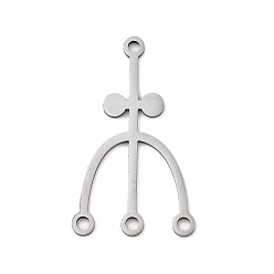 Цветок Рождественские 201 подвески из нержавеющей стали, цветок, 29x17x1 мм, отверстие : 1.8 мм