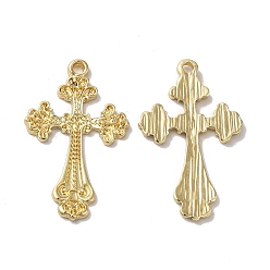 Золотой Подвески из сплава , без кадмия, без никеля и без свинца, крестик, золотые, 33.5x20.5x2 мм, отверстие : 2 мм